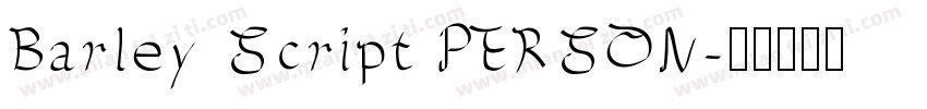 Barley Script PERSON字体转换
